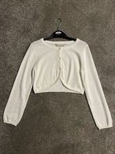 girls wedding occasion shrug light cardigan bridesmaid/flowergirl Age 8