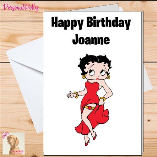 Personalised betty boop - boop, card