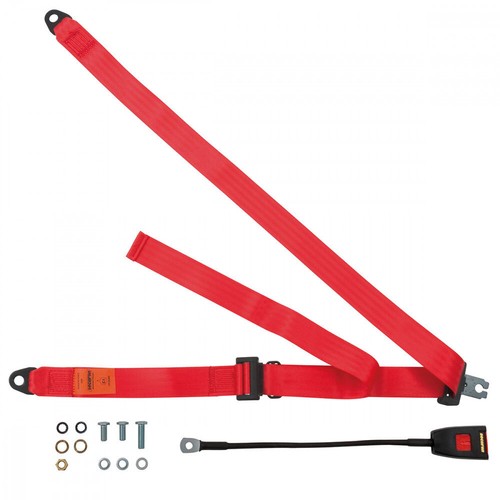 Front static seat belt - seat,