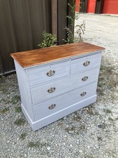 Edwardian Painted Pine Chest Of Drawers