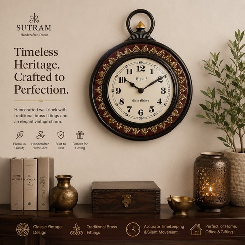 Handcrafted teak wood wall - handcrafted,