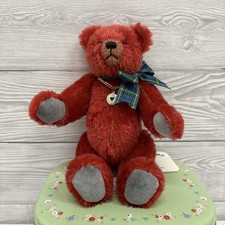 Treetops Bears “Twix” Red Mohair/Alpaca Artist Teddy by Rosemarie Walls
