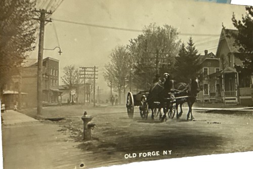 Early old forge rppc horse - forge,