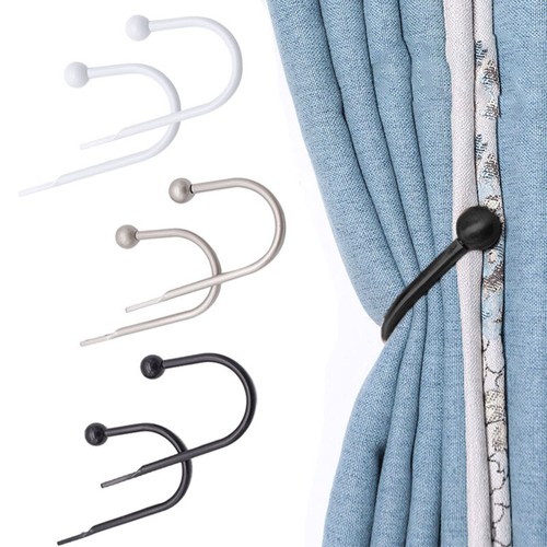 Metal curtain hold backs - curtain,