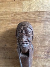 Antique Nut Cracker Hand Carved Elderly Man’s Head