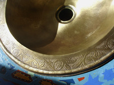 Moroccan hammered TARNISHED