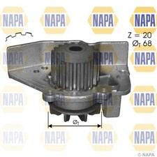 Water Pump For Citroen Synergie 2.0 16V NAPA Coolant 120193 1201A1 1611897380
