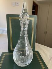 Stuart Crystal Senator Decanter With Stopper 13.5 Inches Signed.