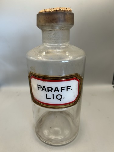 Vintage label under glass - under,