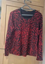  Gerry Weber Top Size 18 red/black