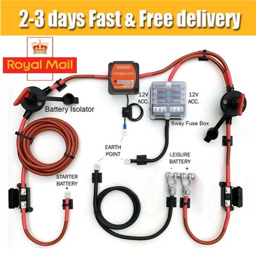Split charge relay kit - split,