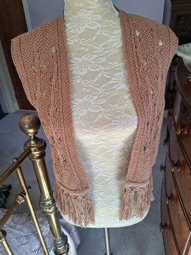 Ladies crochet knit - crochet, rust