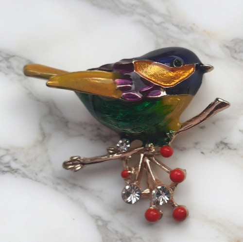 Elegant robin diamante bird - elegant,