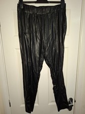 Primark Leather/Wetlook Leggings Size L