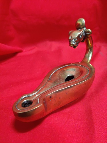 Brass genie lamp vintage - lamp,