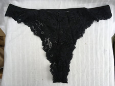 Black lacy high leg lace style