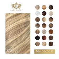 Foxy Locks Volumizer 16"/20" Clip In Human Hair Extensions 50g/60g - 20+ Colours
