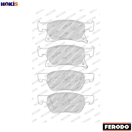 Brake pad set - set,