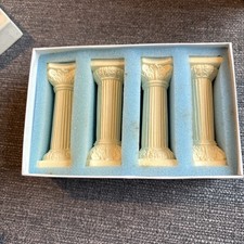 Vintage Wedding Cake Pillars x4 ivory plaster from Mark & Spencer 