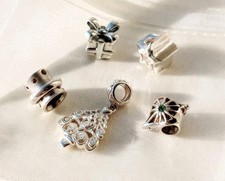 Ladies Chamilia 925 Silver/Gemstone Christmas Charms x 5 with original boxes
