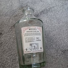 Empty Wessex sloe gin Distillery Bottle home decoration prop