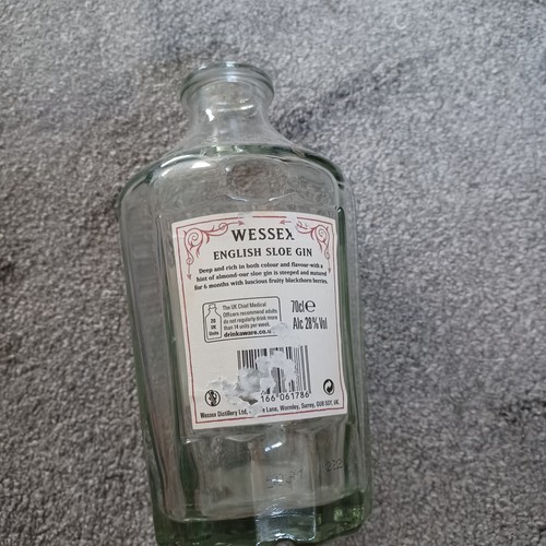 Empty wessex sloe gin - sloe,