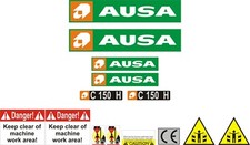 Ausa C150 H Fork Lift Decal