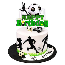 Football Themed Birthday Cake Topper Soccer Sport Birthday  Decoration Party