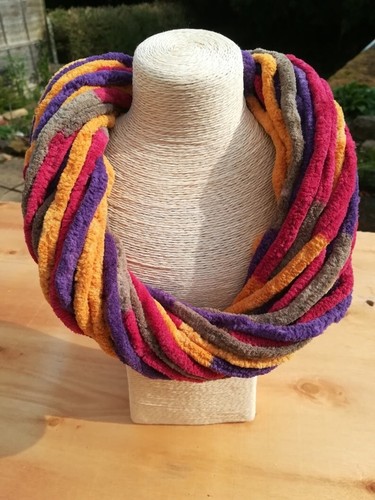 Necklcace scarf textile - necklcace,