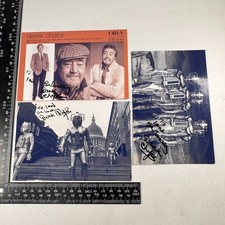 Derek Chafer Actor Dr Who Cyberman 3x Autograph Signed Photo
