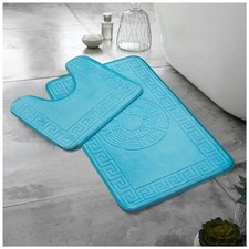 2 Piece Bathroom Mat Set Greek