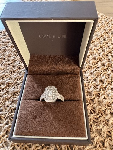 18ct white gold - 1ct, total