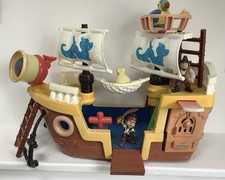 Vintage FISHER PRICE MATTEL Pirate Ship Pirates Of The Caribbean Play set