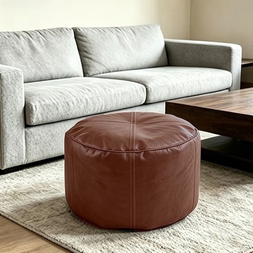 Leather round lazy sofa - pu,