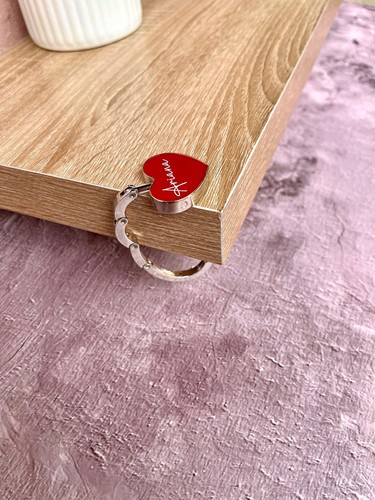 Personalised red heart - red,