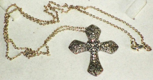 Vintage silver tone - tone, marcasite