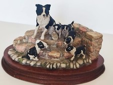 Border Fine Arts 'Spilt Milk' Collie & Pups - JH99 Herriot Collection By Ayres