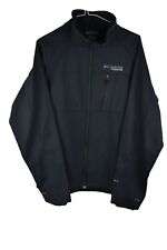 COLUMBIA Titanium Black Softshell Jacket size M Mens Full Zip Casual Outdoors