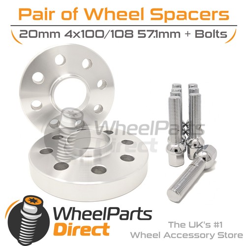 Wheel spacers bolts 20mm - spacers, (2)
