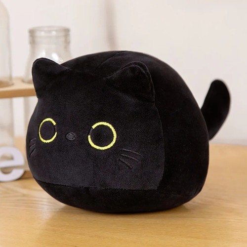 Kids cat plush pillow - plush, cushion