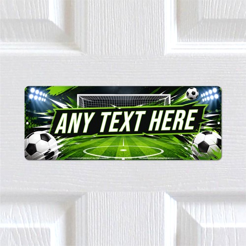 Personalised football metal - personalised,