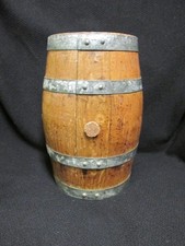Small Vintage Oak Wood Whiskey