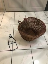 Pashley Front Bike Cycle Large Wicker   Basket & Support