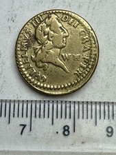 Late 1600’s William III One Guinea Coin Weight - Portrait (F445)