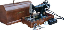 Singer 99K Electric Sewing Machine with Bentwood Case FOR LEATHER, DENIM