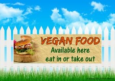 Vegan Food Printed PVC Outdoor
