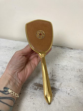Vintage Hairbrush Gold Tone