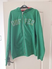 Duffer Of St George original green hoodie. XL. VGC. Quality item.