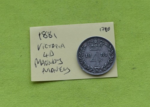 1881 four pence silver - 4d,