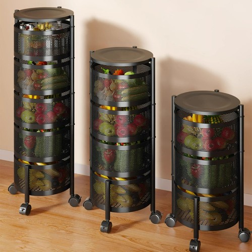 Rotating storage trolley cart - rotating,
